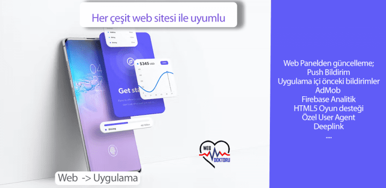 Push bildirimli mobil uygulama