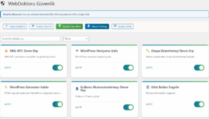 Web Doktoru - WebDoktoru Security: WordPress Siteniz İçin Basit, Hızlı ve Etkili Güvenlik